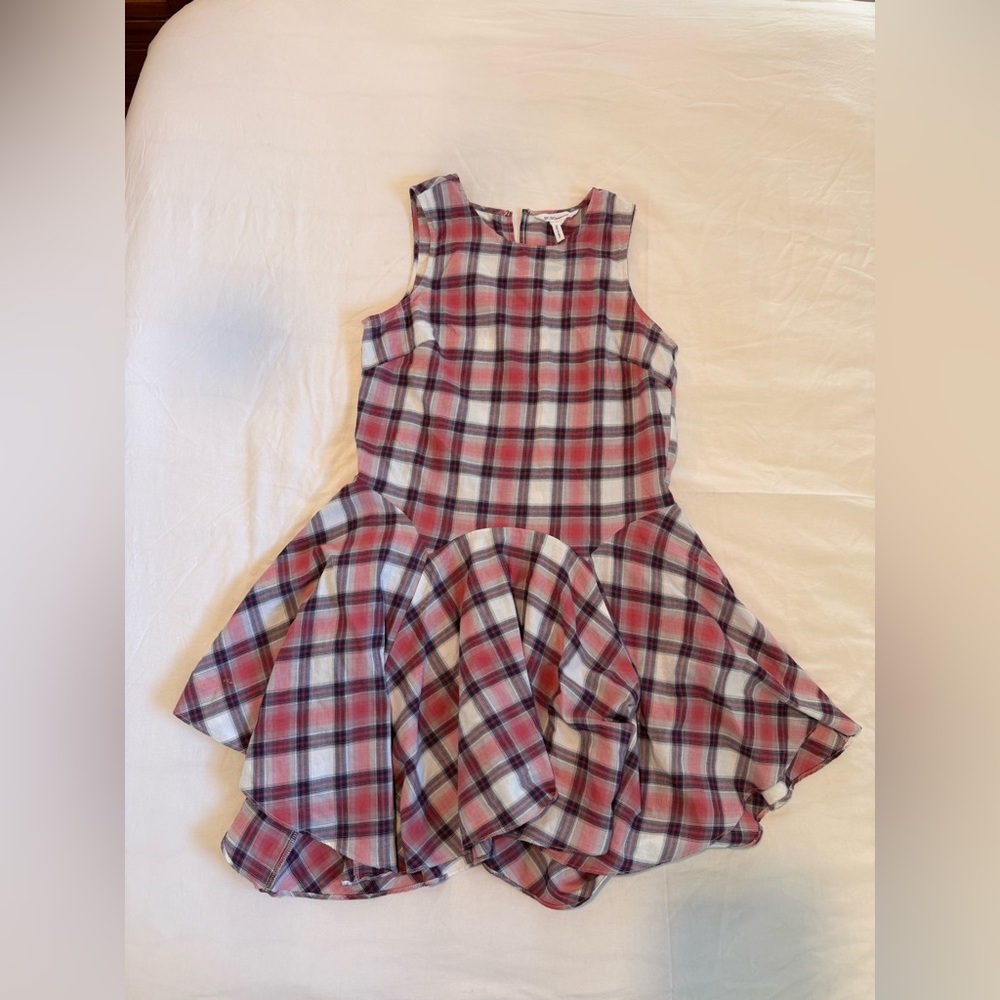 BCBGeneration Women's Sleeveless Red, White And Blue Plaid  Dress Size Small